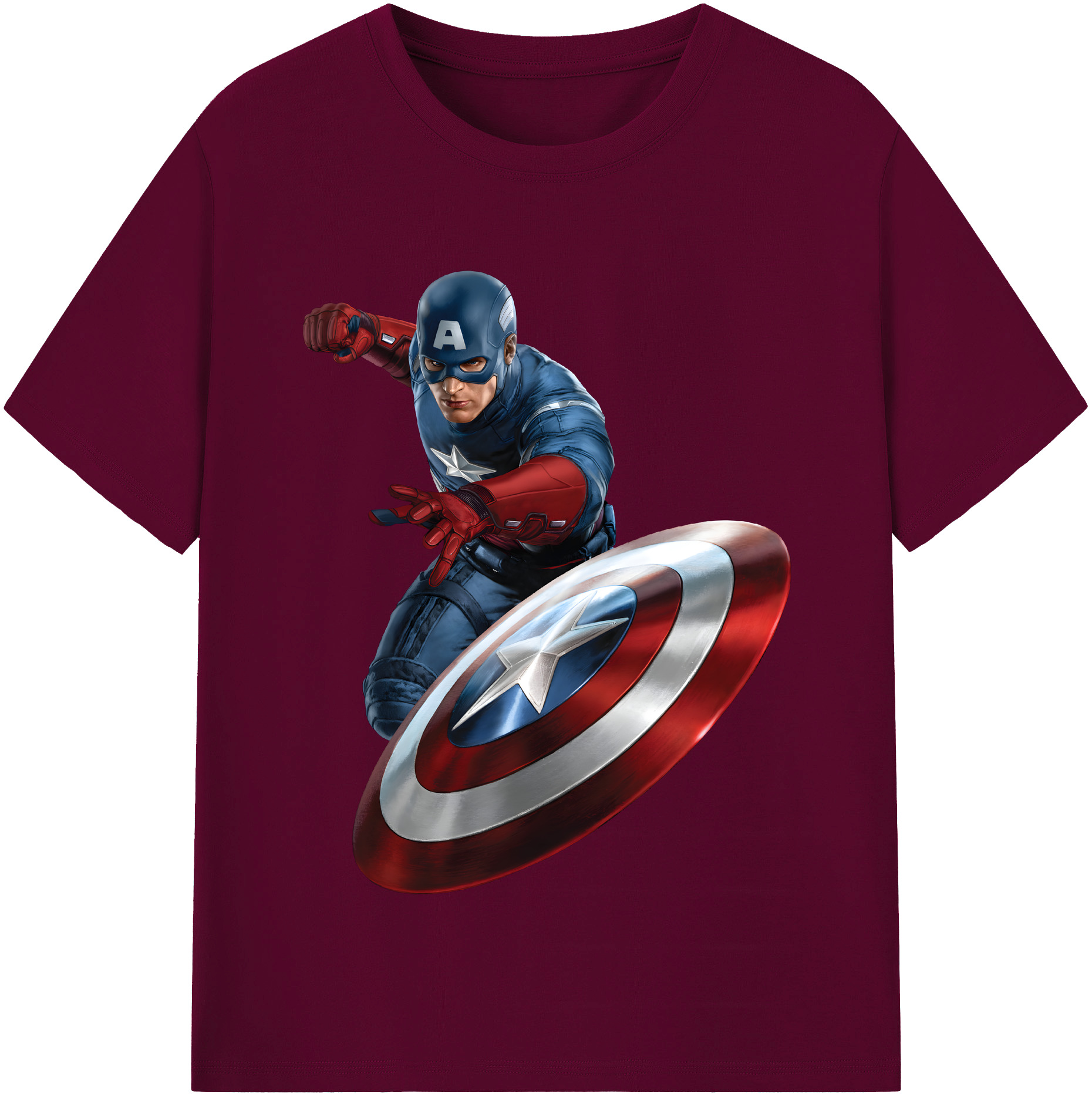 （画像用） アベンジャーズ The Avengers レディースカジュアルプリントTシャツ（綿100％）